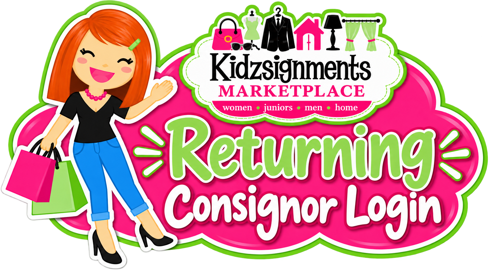 Returning Consignor Login Marketplace Sticker